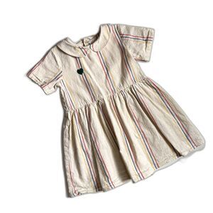Mini Rodini Stripe Woven Dress Peter Pan Collar 3-5‎ years